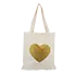 Stofftasche mit Glitzer-Siebdruck